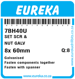 7BH40 - Set Screw & Nut -7BH40_Label_T